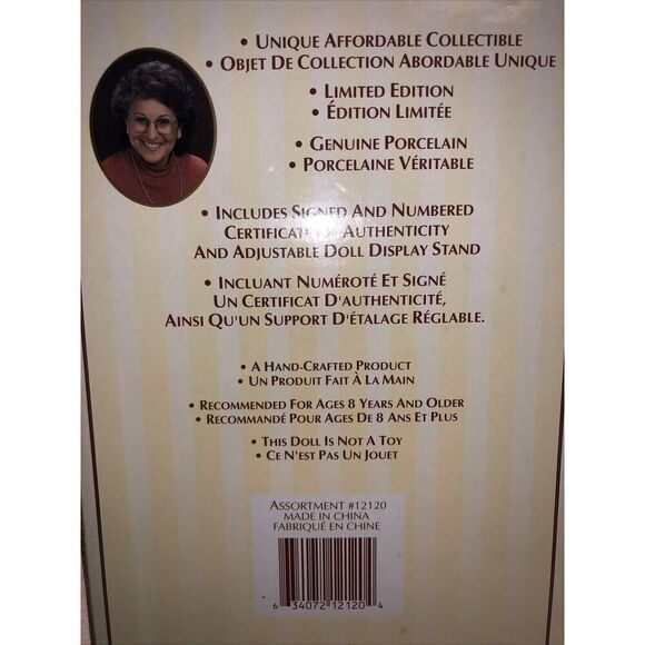 The Heirloom Collection Petite Porcelain Doll-Blonde, Limited Edition 0000055 - Picture 5 of 8